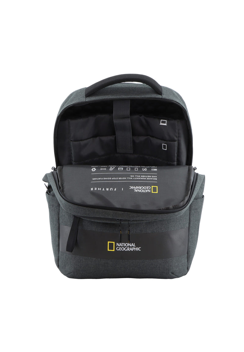 NatGeo Laptoprucksack der Shadow Serie aus recycelten PET-Flaschen in der farbe