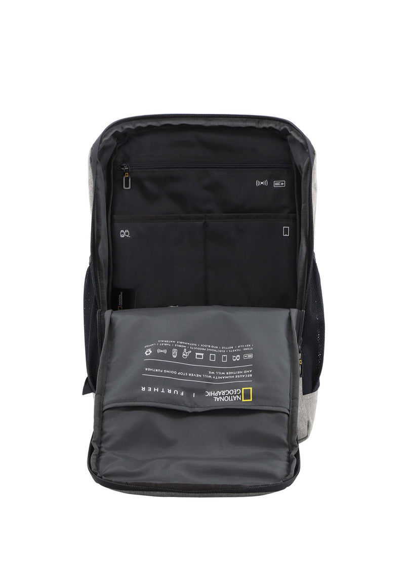 NatGeo Laptoprucksack der Shadow Serie aus recycelten PET-Flaschen in der farbe