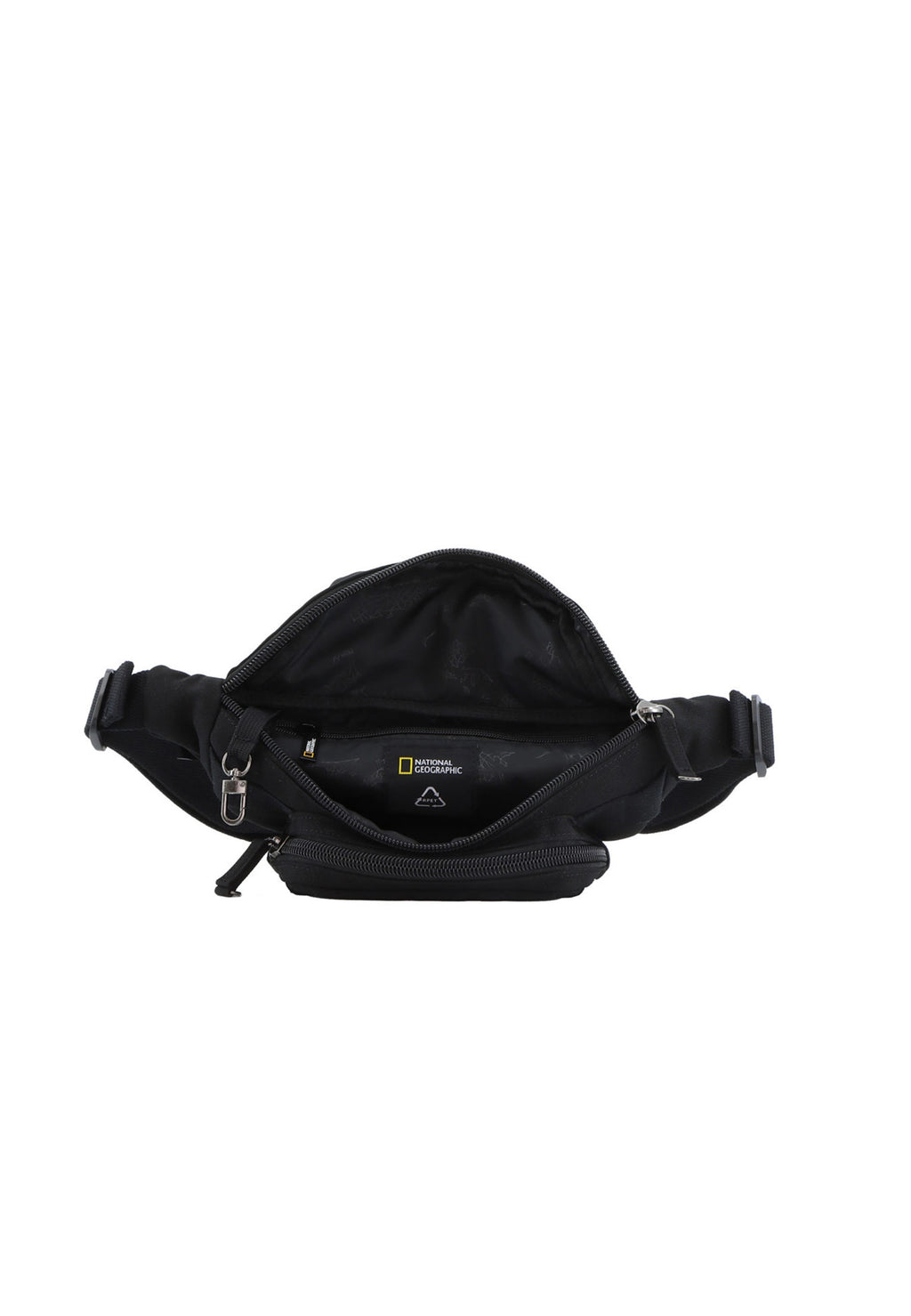 National Geographic - Milestone RPET Hüfttasche / Gürteltasche / Bauchtasche - 1,6L - Schwarz