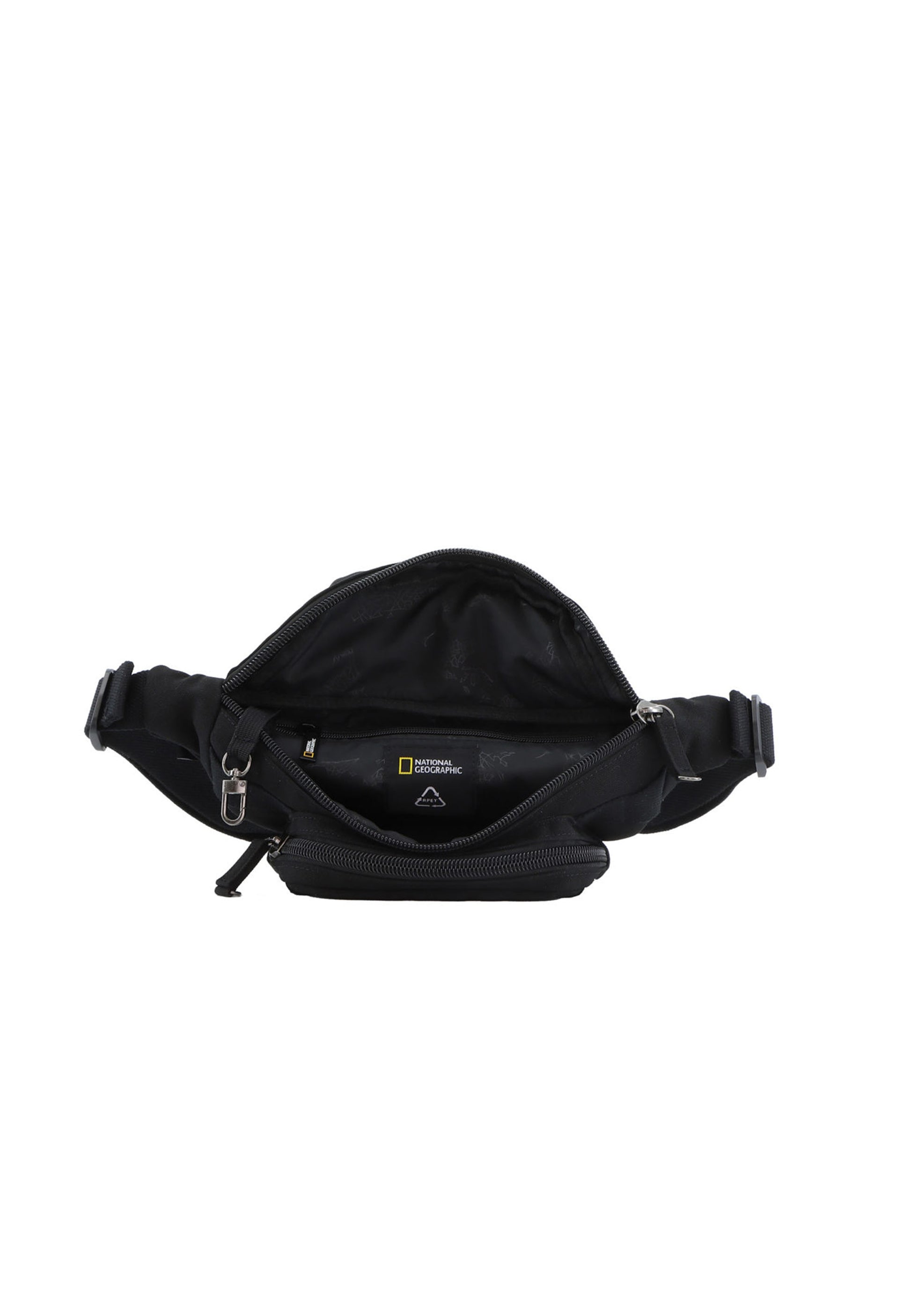 National Geographic - Milestone RPET Hüfttasche / Gürteltasche / Bauchtasche - 1,6L - Schwarz