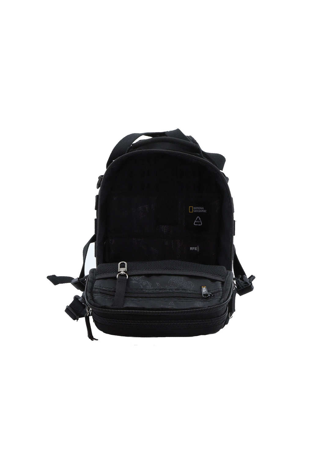 National Geographic - Milestone RPET Schultertasche / Umhängetasche - 10,3L - Schwarz