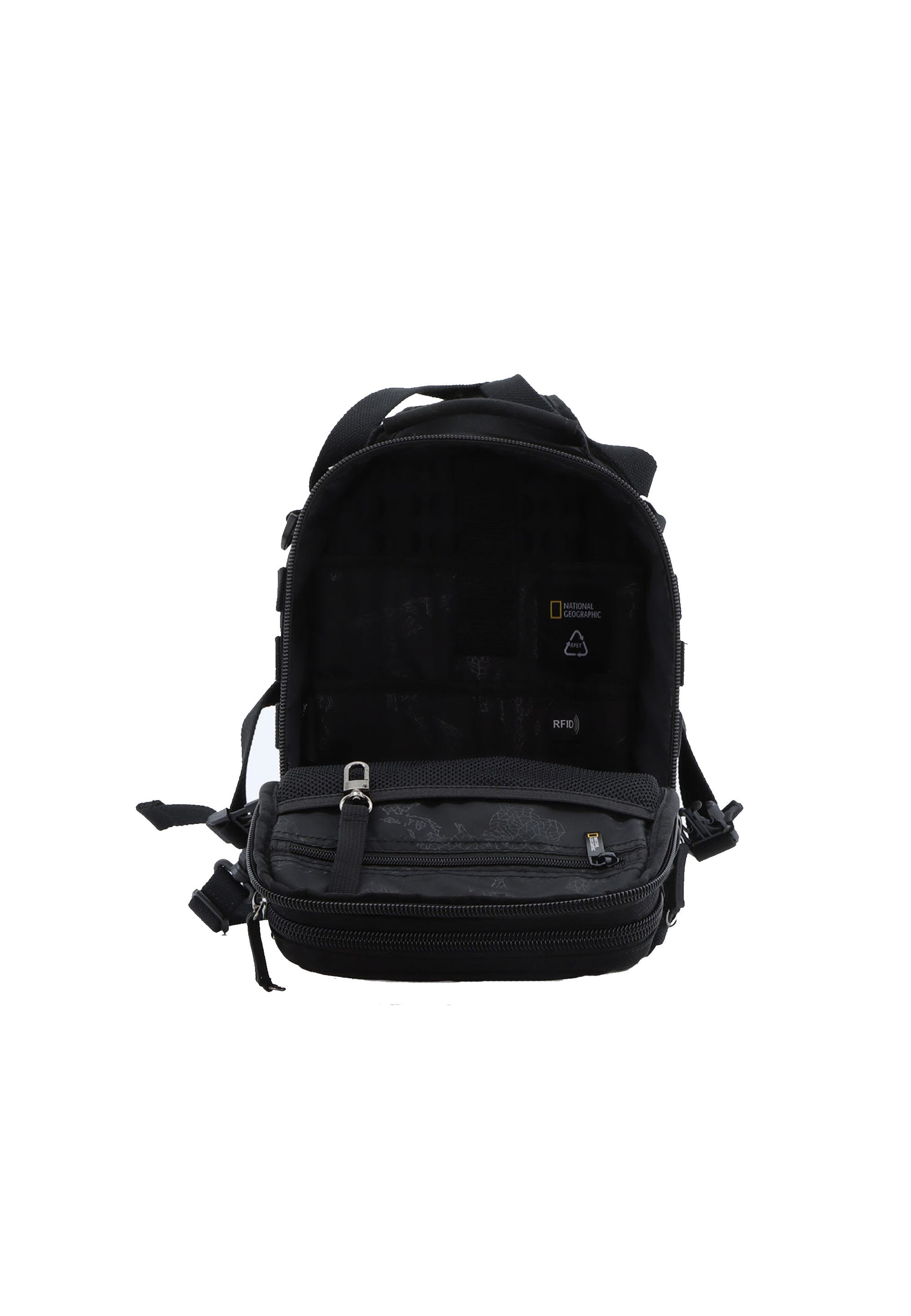 National Geographic - Milestone RPET Schultertasche / Umhängetasche - 10,3L - Schwarz