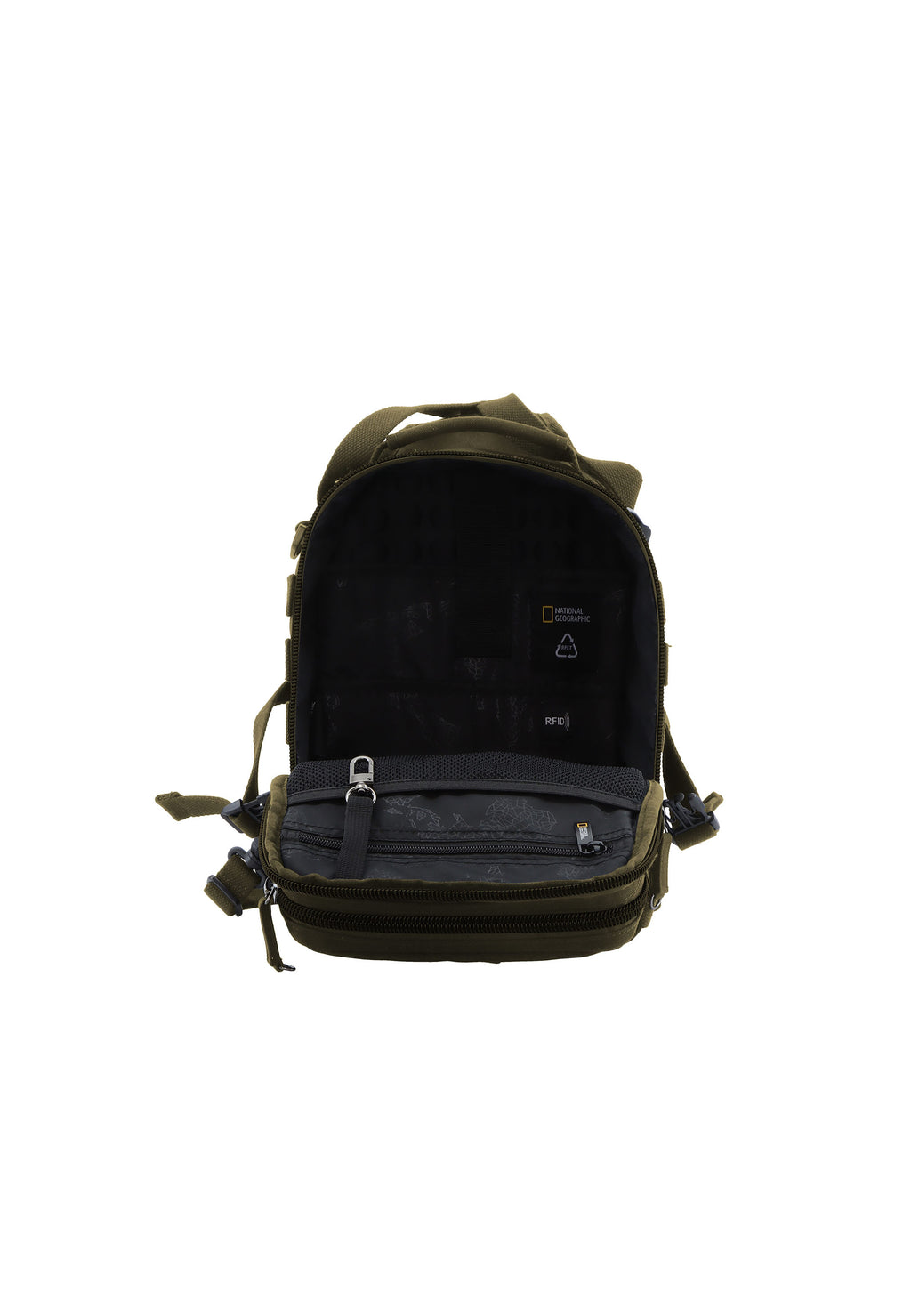 National Geographic - Milestone RPET Schultertasche / Umhängetasche - 10,3L - Khaki