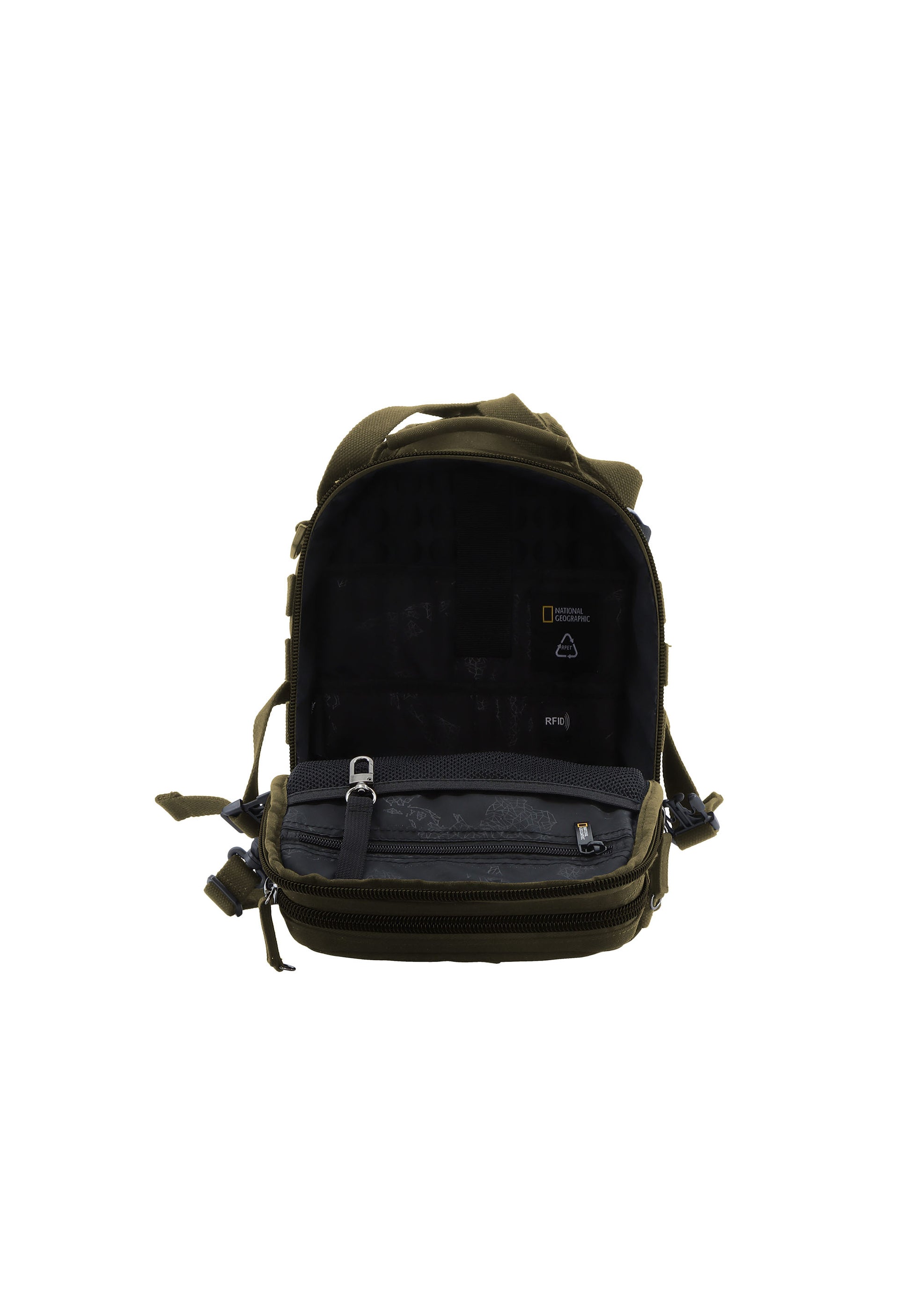 National Geographic - Milestone RPET Schultertasche / Umhängetasche - 10,3L - Khaki