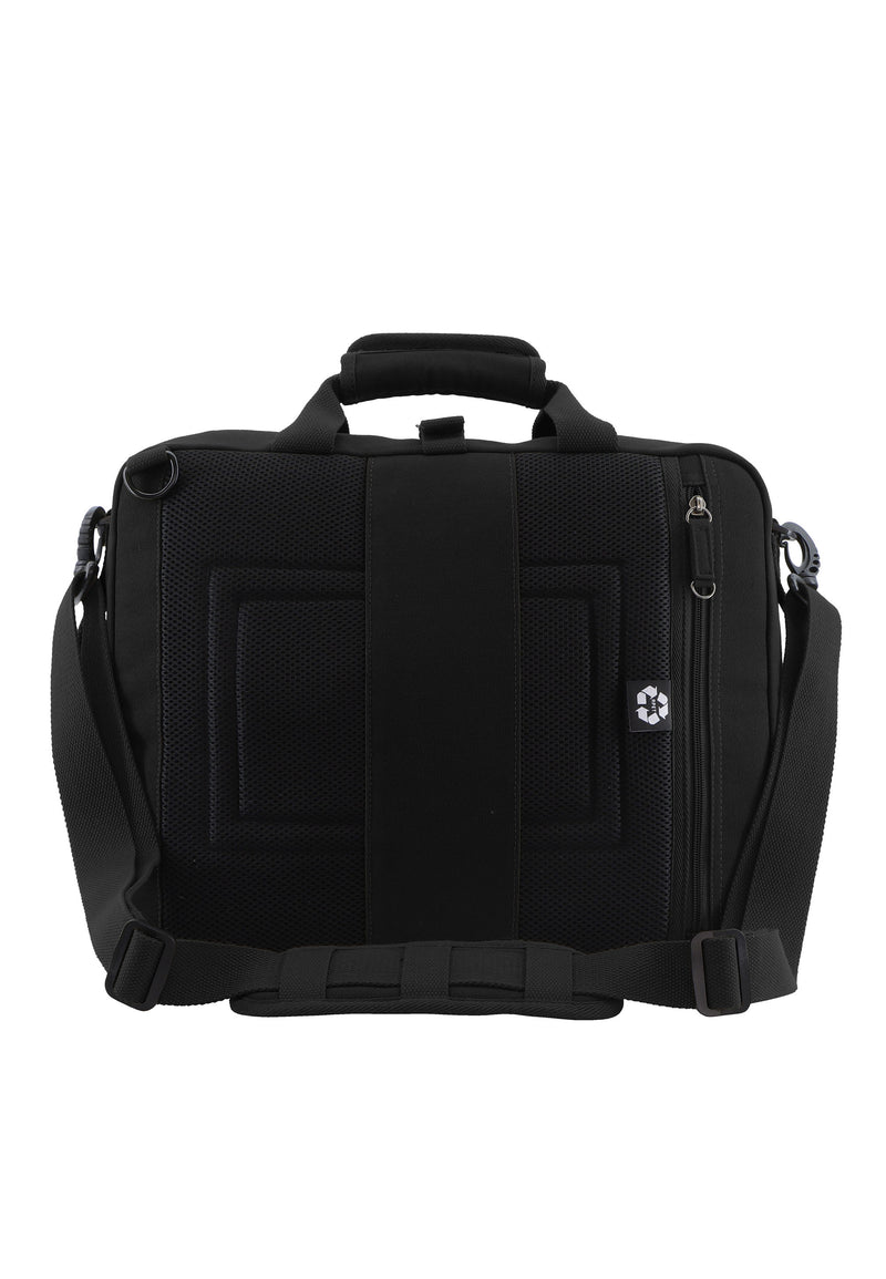 RPET 3 Wege Rucksack Laptoptasche Umhängetasche der Nat Geo Milestone Serie in schwarz