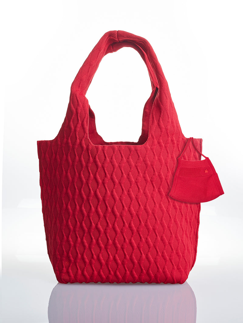 REDSTARS ECO-BAG Lava Red Handtasche Shopper aus recycelten Plastik Flaschen