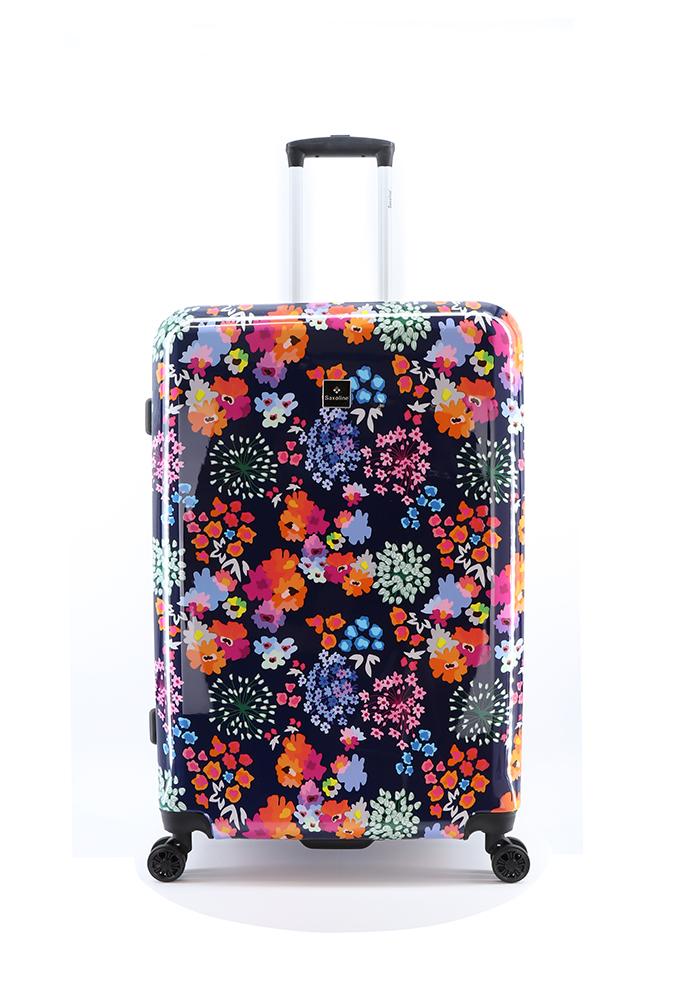 Saxoline koffer met bloemen print