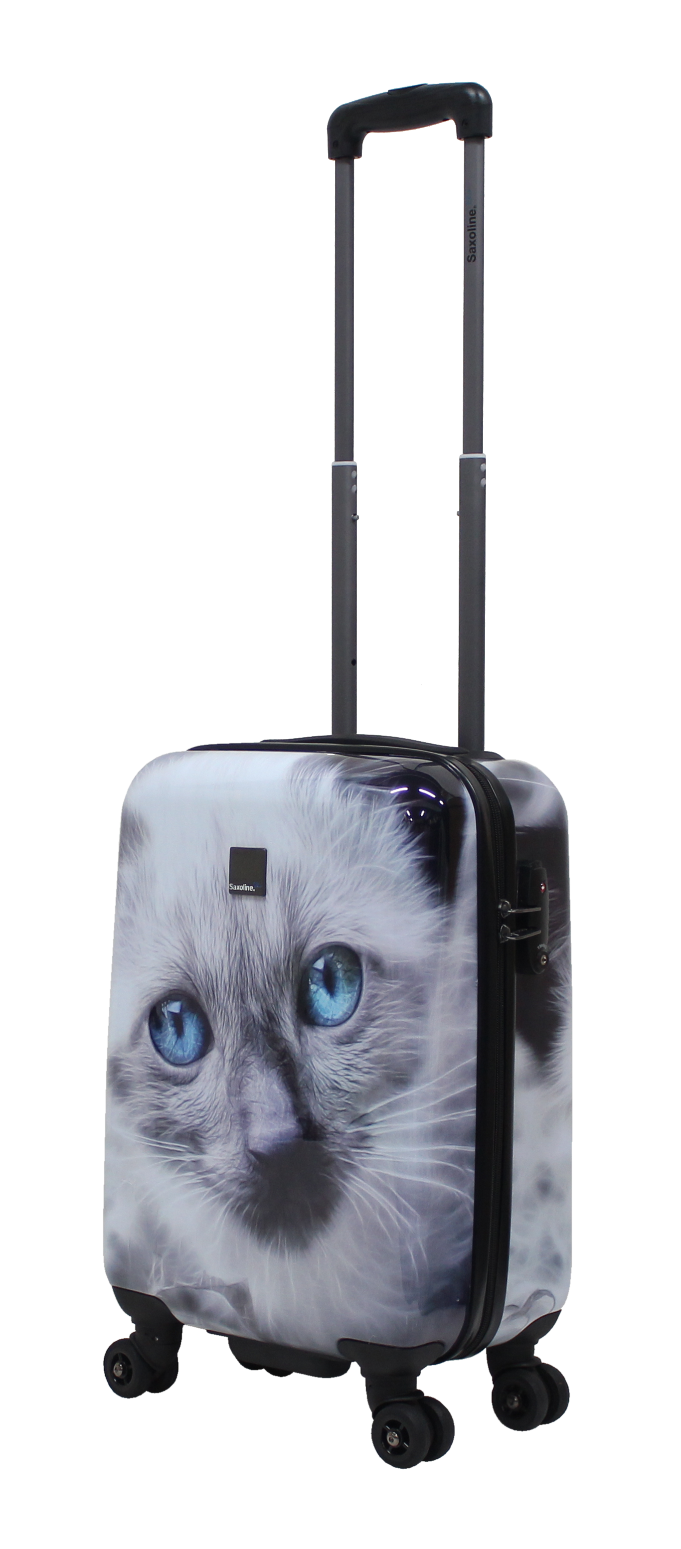 Katzen Reisekoffer Set Trolleyset Hartschalenkoffer von Saxoline mit Katzenmotiv