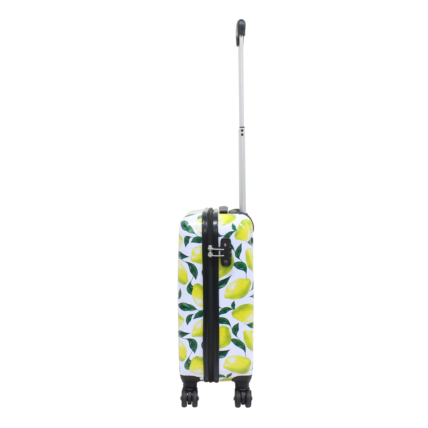 Trolley Koffer Hartschalen Handgepäck mit Zitronendruck Gr.S von Saxoline