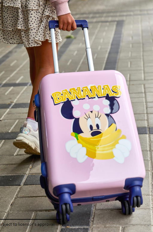Kinderkoffer Minnie Bananas in der Farbe rosa Handgepäckkoffer Gr. S