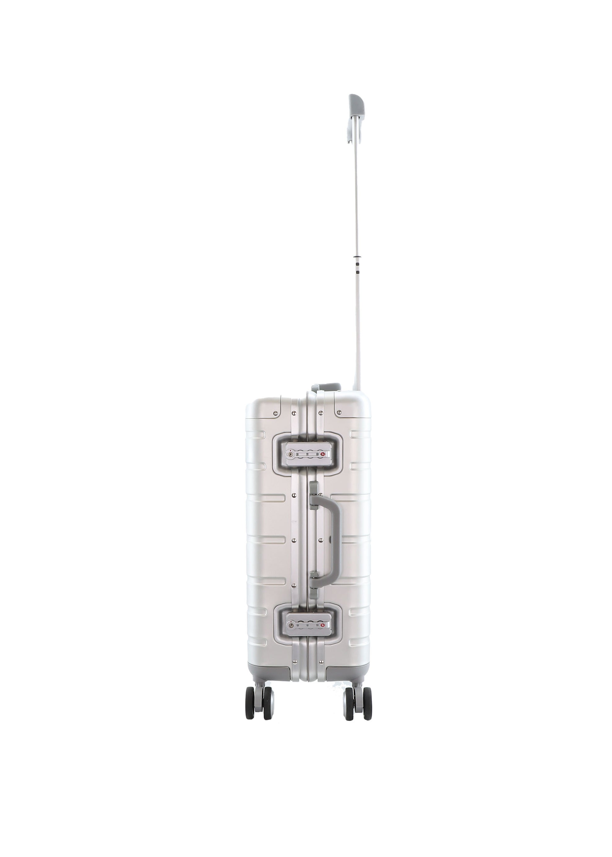 York - Aluminium Handgepäck Hartschalenkoffer / Trolley / Reisekoffer - 55cm - (Small)
