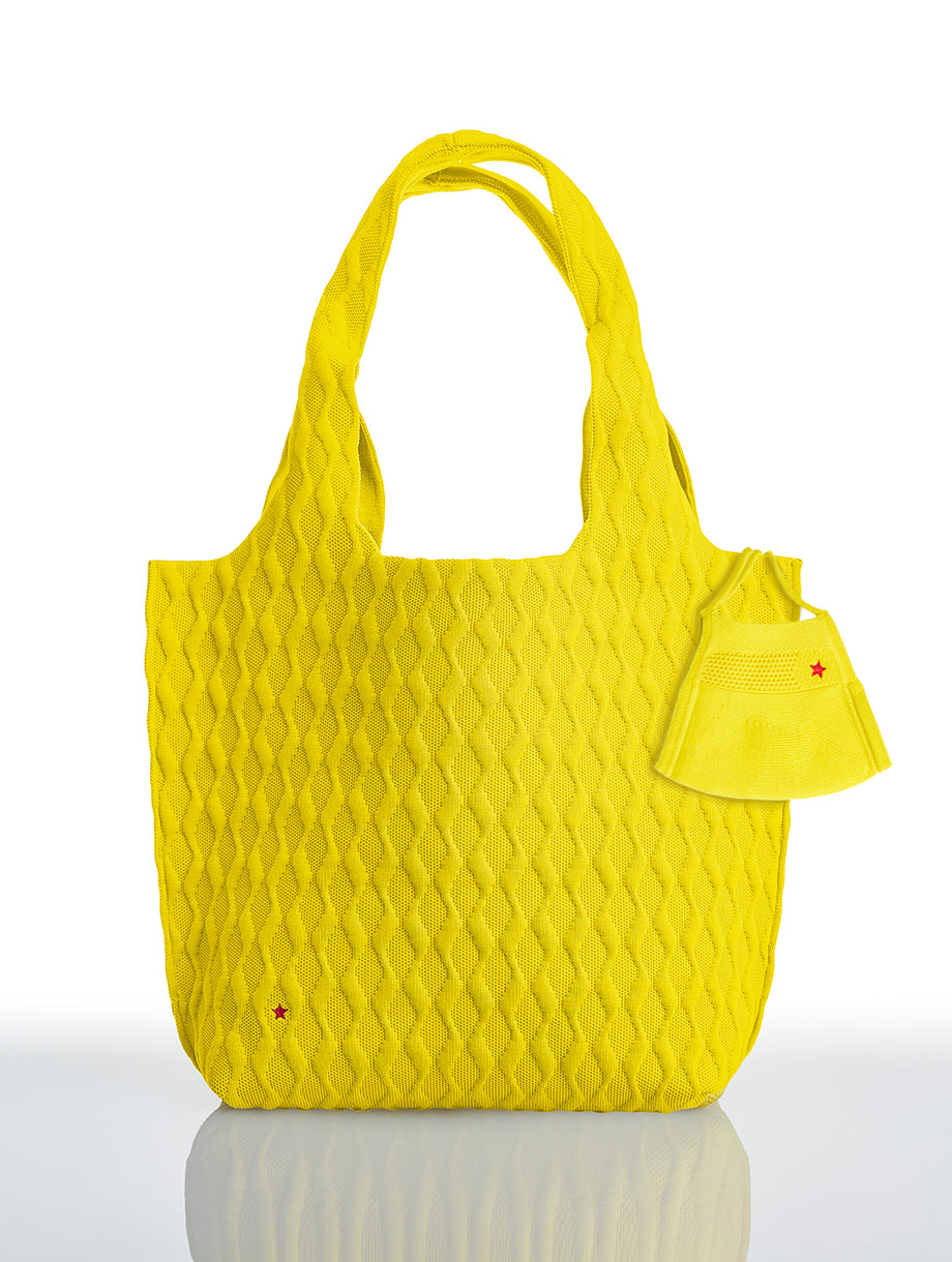 REDSTARS ECO-BAG Illuminating Yellow Handtasche Shopper aus recycelten Plastik Flaschen