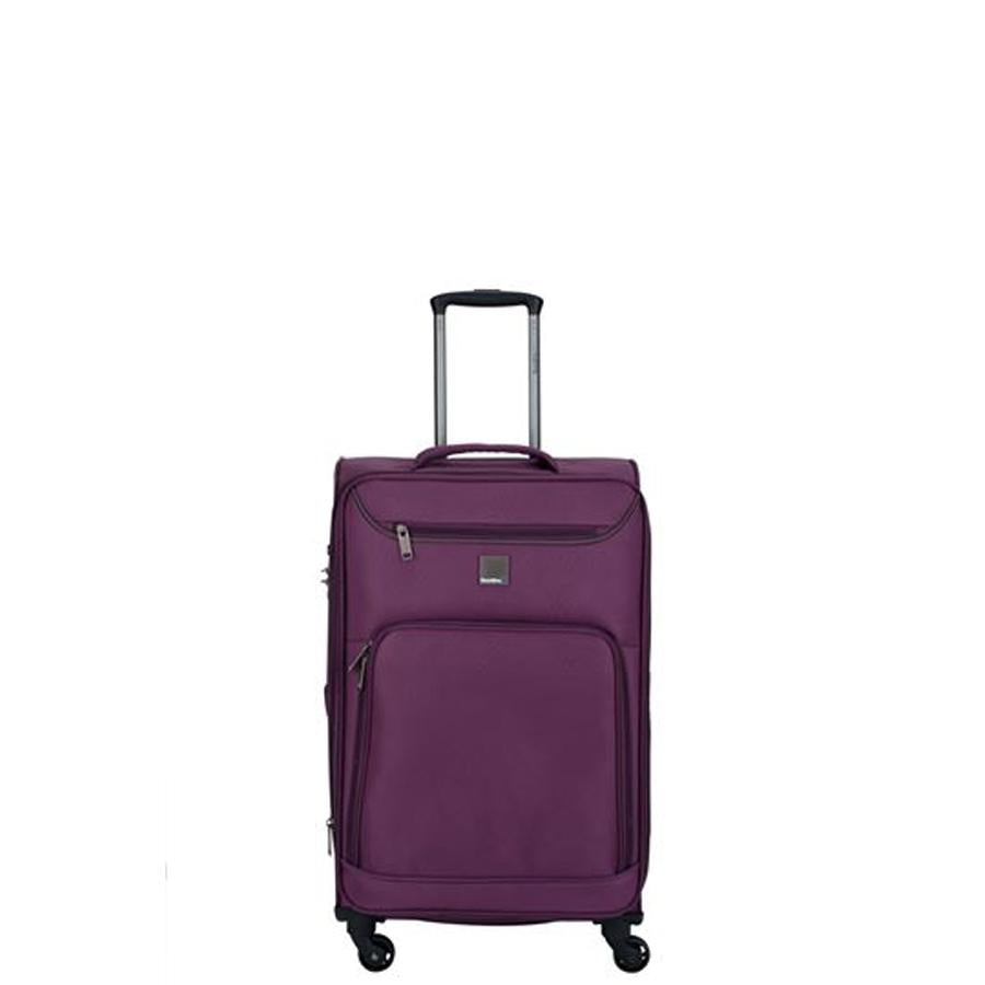 Saxoline Blue - Alpine Handgepäck Weichschalenkoffer / Trolley / Reisekoffer - 55 cm - (Small)