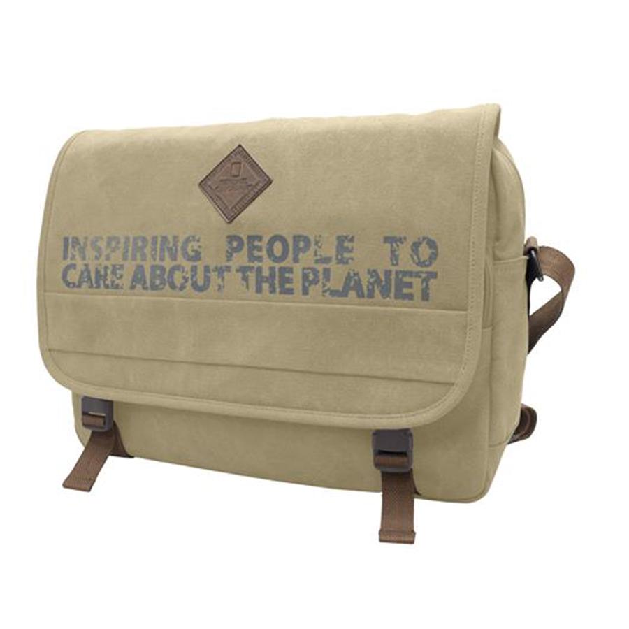 National Geographic Field Schultertasche aus Baumwolle.