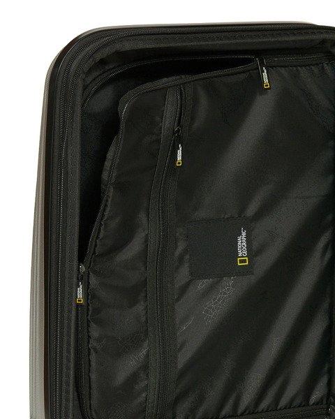 National Geographic - Aerodrome Handgepäck Hartschalenkoffer / Trolley / Reisekoffer - 54 cm - (Small) - Silber